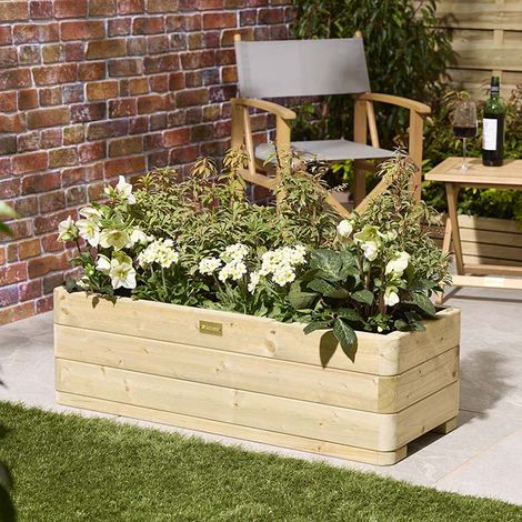 Rowlinson Marberry Rectangular Planter 1m (1/3)