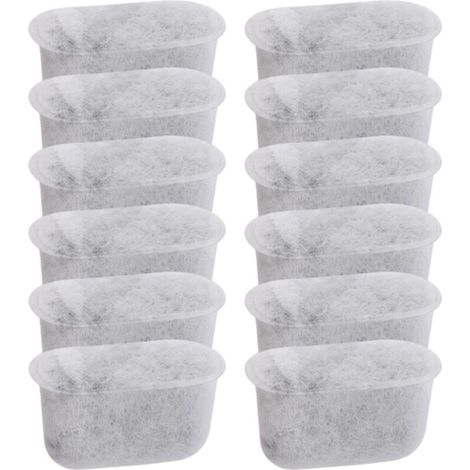 Filtri per l'acqua ricaricabili al carbone attivo – confezione da 12 pezzi, compatibili con Braun BRSC004, BrewSense KF7175 e KF6050