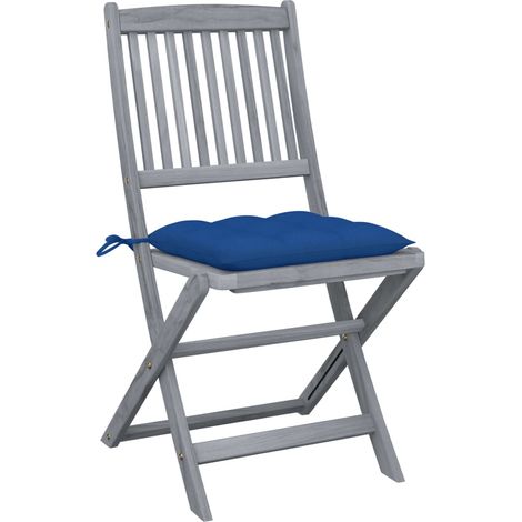 Maison Exclusive - Klappbare Gartenstühle 4 Stk. mit Kissen Massi