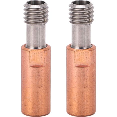 2 pièces Buse d'impression 3D en alliage de titane et cuivre bimétallique pour Ender 3 3 V2 3 Pro Hotend, alésage 4,1 mm (1/5)