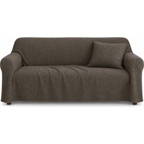 Drap Multifonction – Couvre-canapé 2 Places ou Couvre-lit Simple/Double, Mélange de Coton Uni Stone, Dimensions 240 x 280 cm – Fabriqué en Italie (1/5)