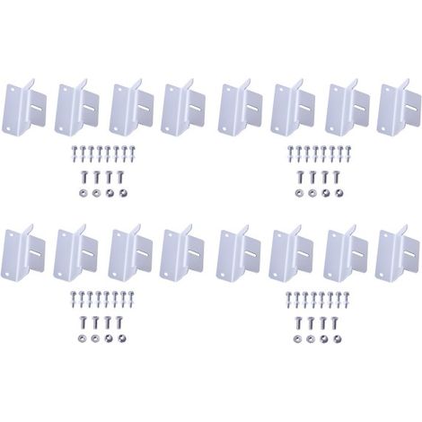 1-4er SET Solarmodul Halterung Befestigung Montagewinkel Aluminium Z Winkel Solar Panel Wand Dach 4xSET