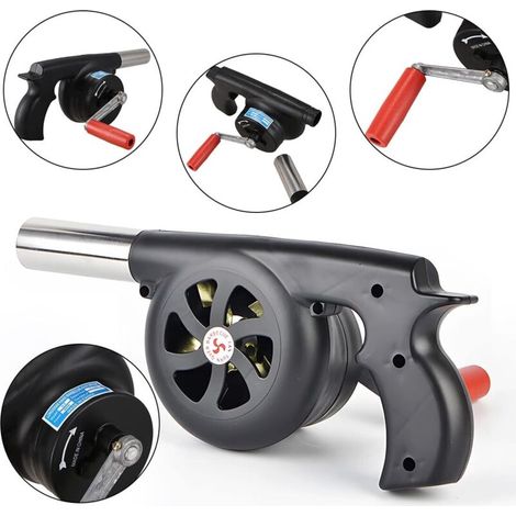 Souffleur à main pour l'extérieur, souffleur manuel pour la maison, sèche-cheveux portable, petit outil de cuisson pour barbecue en plein air (1/4)