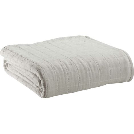 VIVARAISE - Jeté de lit Lisa - 180 x 260 cm en coton recyclé (50%) et coton (1/4)