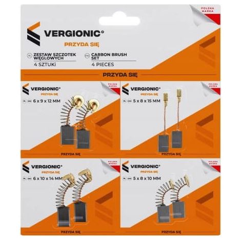 Balais de charbon pour outils électriques, meuleuses, perceuses, lot de 4 (1/5)
