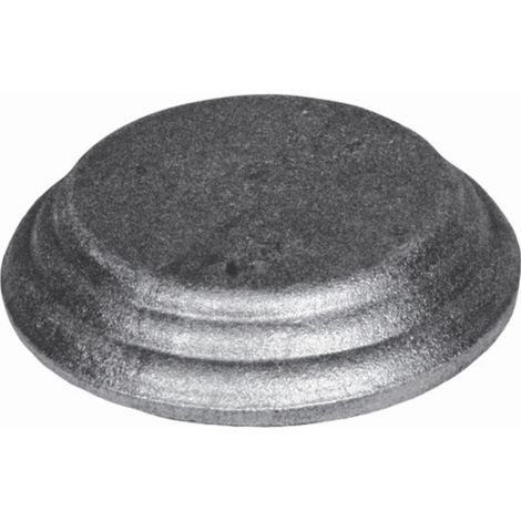 Cache scellement rond pour poteau de départ - diamètre 80mm hauteur 20mm - Fer forgé - À souder - DECO FER FORGE (1/2)