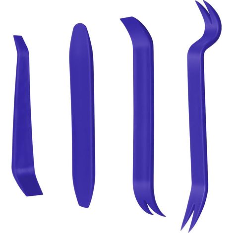 4Pcs Outil Demontage Garniture Voiture, Outils Plastique Dur, Professionnel Voiture Démontage Installation Outil Kit pour Voiture Radio Audio, Tableau de Bord, Installateur Pry Outil (1/5)