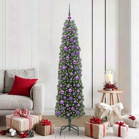 Teenpull – Künstlicher Weihnachtsbaum mit 300 LEDs mit Ständer Grün 180 cm (1/5)
