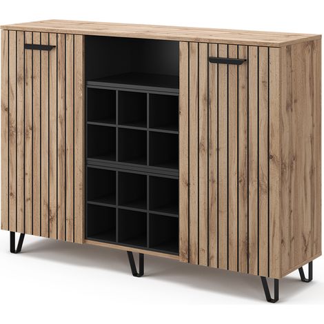 Kommode Amber, Braun, 133.6 x 100 cm mit 2 Türen, Vicco