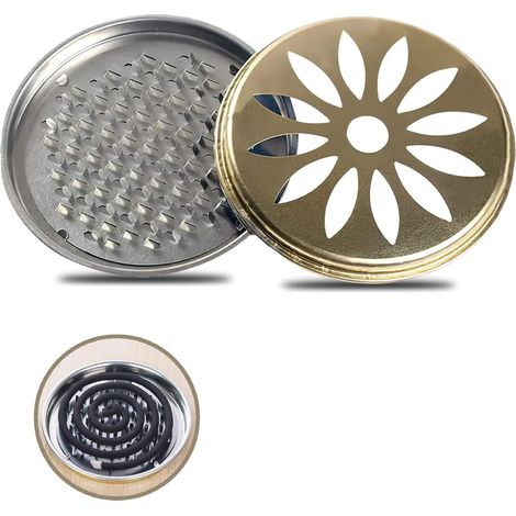 Spirale anti-moustiques - support de spirale anti-moustiques écologique en matériau recyclé, support portable pour le camping en famille avec couvercle (couleur aléatoire) (1/5)