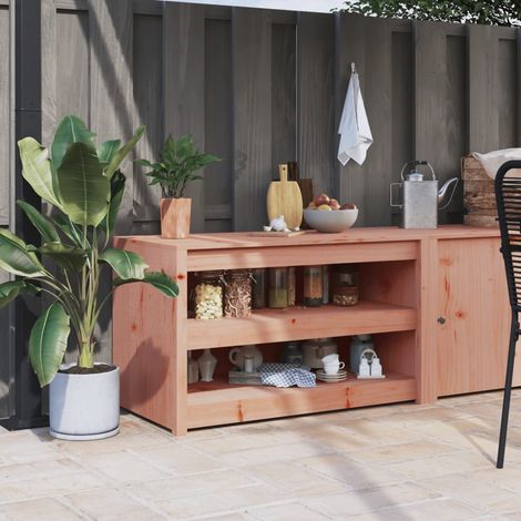 Outdoor-Küchenschrank MEPPEL  106x55x64 cm Massivholz Douglasie