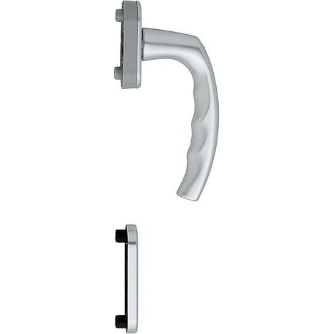 HOPPE® Fenstertürgriff-Halbgarnitur Atlanta 0530/U26/49PNS, innen, Aluminium, 11812709 (1/3)