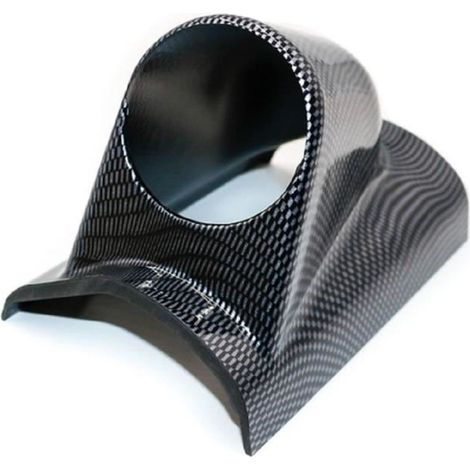 1 pièce Jauge de carburant, Support universel gauche monocouche en carbone, Compteur d'instrument modifié pour véhicules classiques (1/4)