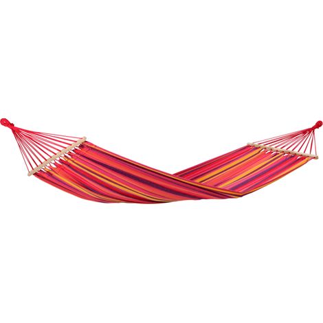 AMAZONAS Tonga Vulcano Hängematte Stabhängematte wetterfest 200cmx100 cm rot/bunt