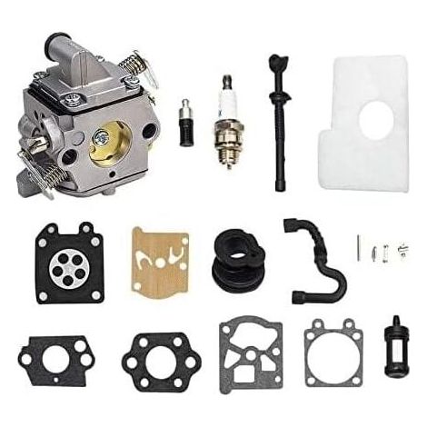 MS170 MS180 C1Q-S57A Carburateur Kit pour STIHL 017 018 MS 170 180 180C MS170 MS180 MS170C MS180C Tronçonneuse/Tondeuses à gazon avec filtre à air Tune Up Kit (1/5)