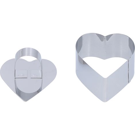 Moule à gâteau rond en acier inoxydable pour mousse et desserts, idéal pour salades, pâtisseries et autres gourmandises. Dimensions : 4 x 8 x 7,5 cm. (1/5)