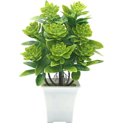 Fleur artificielle en pot, plante artificielle en pot pour la maison et le bureau
