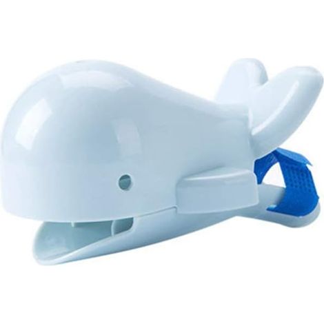 1 rallonge de robinet, lavabo de salle de bain pour enfants, motif animaux amusants (bleu) (1/3)