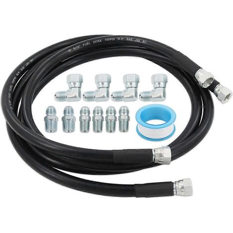 6AN Getriebeölkühler-Schlauchanschluss-Kit für Chevy, Ford, Mopar, GMC und Cadillac, ersetzt TH350/700R4/TH400 (1/5)