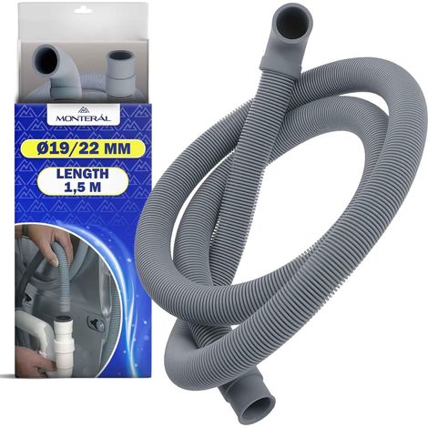 1 Tuyau Vidange, Diamètre 19/22 mm, Longueur 1,5 m, Pour Machine À Laver Et Lave-vaisselle