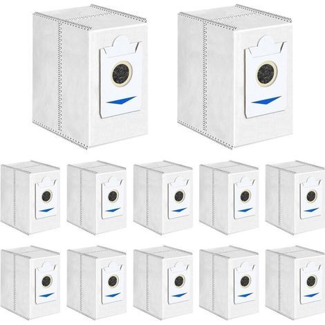 12 Sacs pour Ecovacs DEEBOT T30 Pro Omni, T30 Omni Robot Aspirateur Accessoires, 3,4L Grande Capacité Sacs à Poussière de Remplacement (1/4)