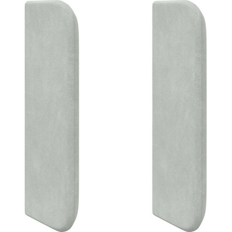 Maison Exclusive - Kopfteil Ohr Hellgrau 40,5 x 40,5 x 4 cm Samt