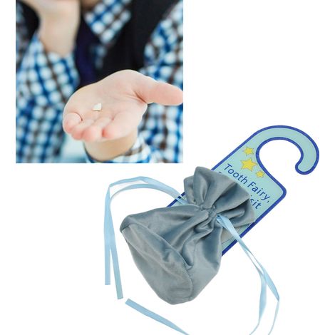 Porte-manteau en acrylique pour la fée des dents, support de rangement pour dents d'enfant, bleu (1/5)