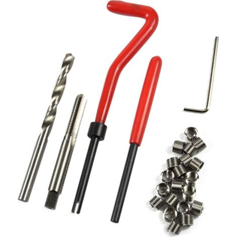 Kit de réparation de filetage M-10 X 1.25, 15 pièces, Compatible hélicoptère, fils endommagés de 10mm (1/5)
