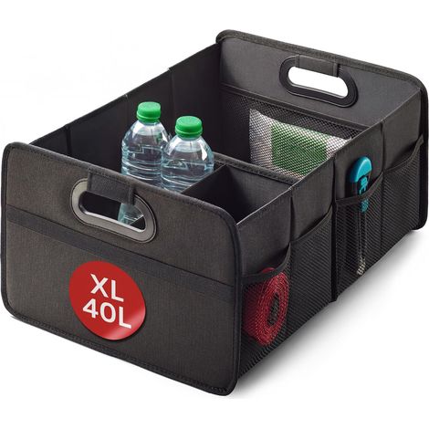 Praknu Rangement Coffre Voiture XL Pliable – Organisateur Coffre 3 Cases (1/5)