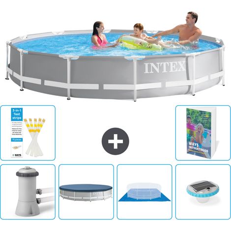 Prism Frame Pool Rund - 366x76 cm - 7-teilig S248