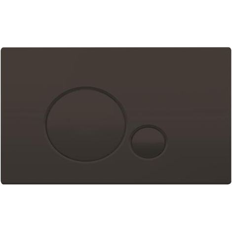 Plaque de commande 3/6 litres ronde noire - ROLF (1/2)