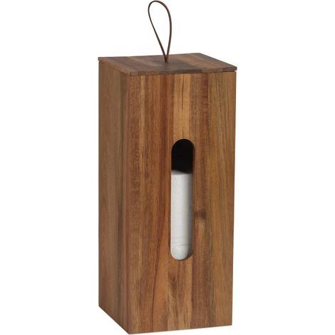 ANDREA HOUSE BA73013 Portarrollos Para Recambios De Papel Wc De Madera - ref: BA73013