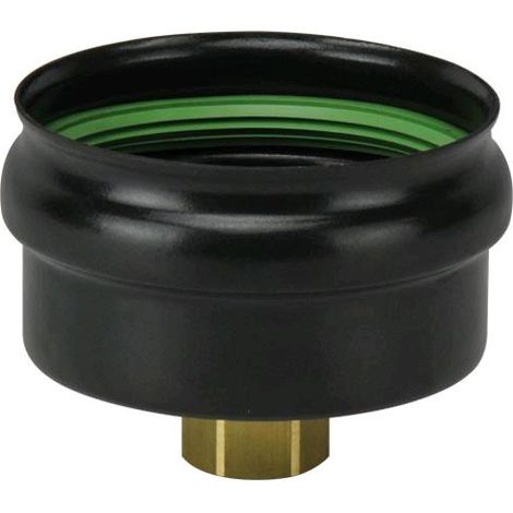 Tappo con Scarico Condensa per Tubi Stufa a Pellet Acciaio rivestito con smalto porcellanato 8 cm - PN818 Diametro 8 cm Tappo con Scarico (1/2)