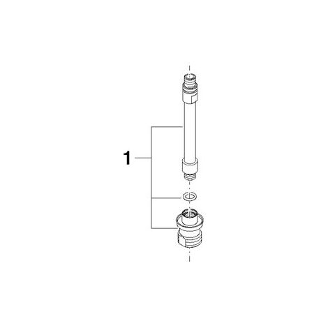 Dornbracht 90282203300-00 Pièce de raccordement de rechange