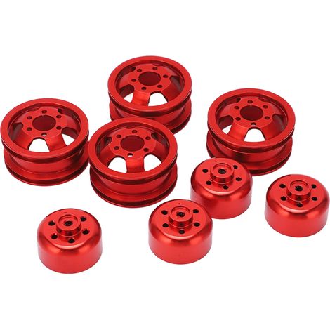 Felge aus Aluminiumlegierung für RC-Modellfahrzeuge im Maßstab 1:16 von WPL (Fj40, C14, C24, B14, B24, B16, B36), rot (1/5)