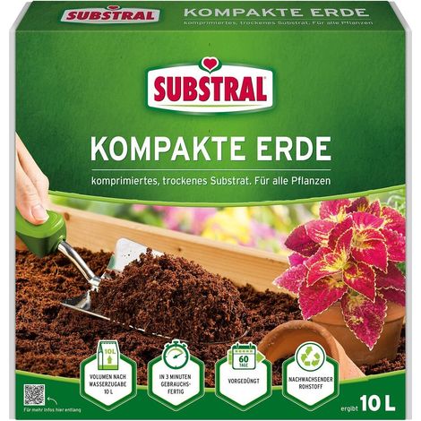 Erde substral kompakt 10 Liter nährstoffreich erweiterbar