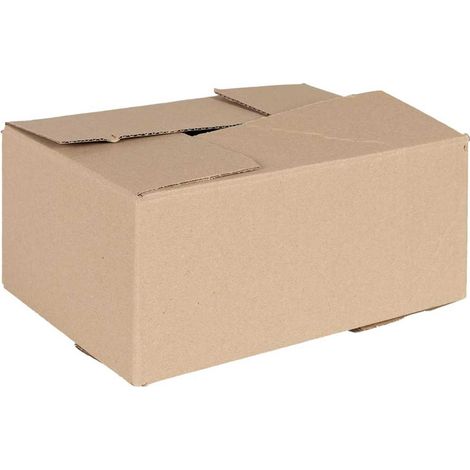 Folding Box 50 pcs Brown 30 x 21.5 x 14 cm Cardboard vidaXL