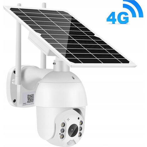 Caméra solaire extérieure rotative Full HD SIM GSM