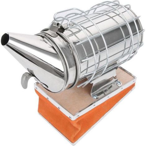 Fumoir Apicole - Acier Inoxydable Et Cuir De Vache - Pour Ruches - 1 Unite (1/4)