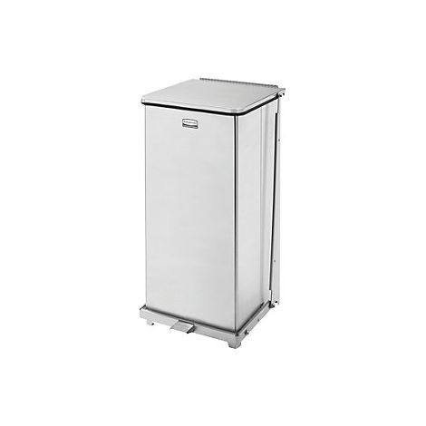 Cubo de basura con pedal Defenders®  capacidad 49 l  acero