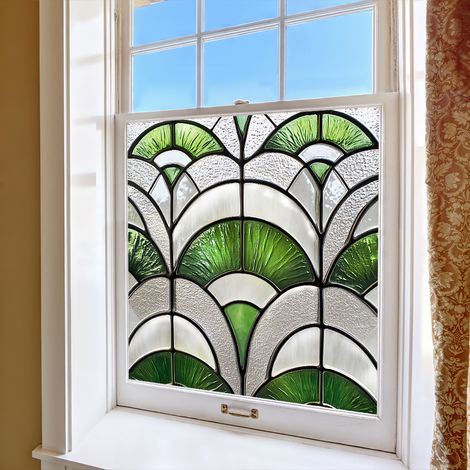 Film de confidentialité coloré pour vitres, 50×50cm, pour la décoration de fenêtres en verre, film à adsorption électrostatique. (1/5)