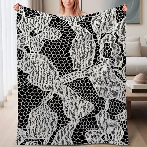 Couverture de lit en polaire légère et douce,6080 pouces, chaude en microfibre,6080 pouces (1/4)