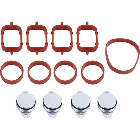 Juego de juntas para colector de admisión diésel de 22 mm, tapas ciegas para mariposas, kit de juntas para colector de admisión, tapones para mariposas (4 piezas) (1/5)