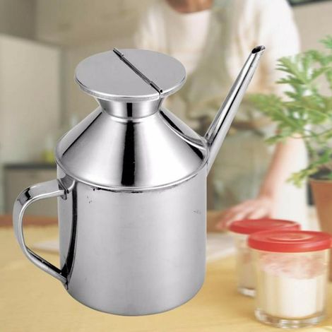 Petit distributeur d'huile, distributeur de sauce soja de bureau, pot à huile, flacon à condiments, pot d'assaisonnement pour sauce soja avec poignée. (1/5)