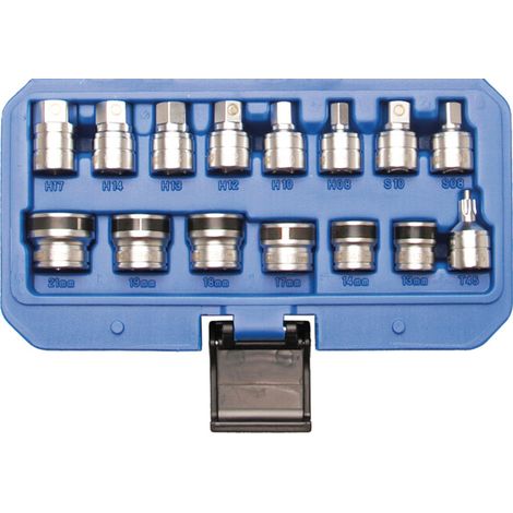 BGS Jeu de douilles magnétiques pour bouchon de vidange 15 pièces