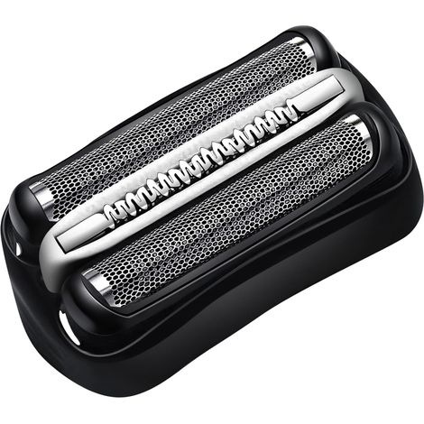 Grille de rasoir Braun Serie 3, têtes de rasoir Braun Serie 3, pièces de rechange noires pour têtes de rasoir électrique Serie 3, accessoire de tête de lame de rechange pour rasoir (32B) (1/5)