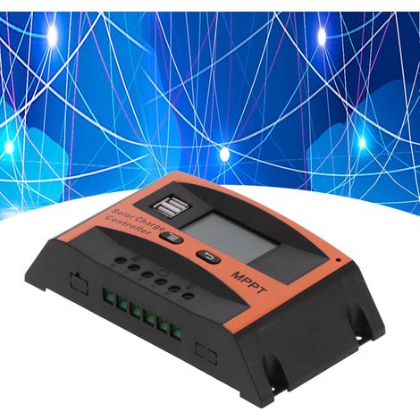 12V/24V Solarladeregler mit MPPT-Erkennung, dualer USB-Schnittstelle, 60A. (1/5)