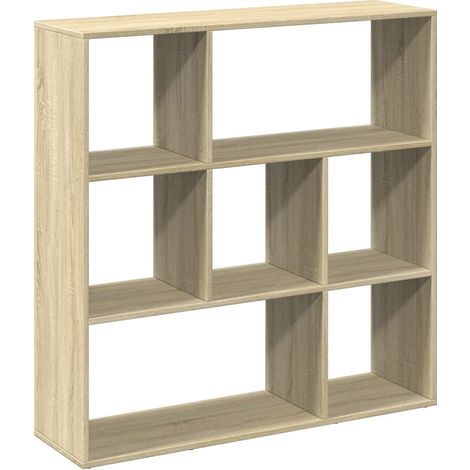 Maison Exclusive - Librería divisor madera ingeniería roble Sonoma 102x29x103,5 cm (1/5)