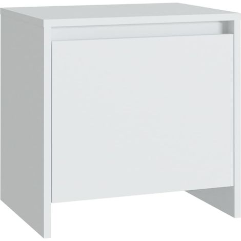 Table de chevet Blanc 45x34x44,5 cm (1/5)