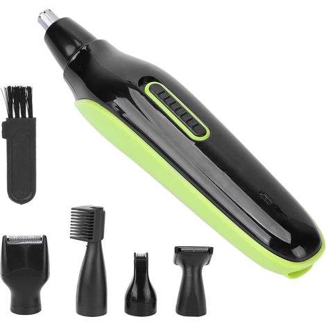 Tondeuse à Poils de Nez pour Hommes, Tondeuse à Poils d'Oreilles et de Nez pour Hommes 5-en-1 Rechargeable par USB avec Brosse de Nettoyage et Plusieurs Têtes pour le Nez, les (1/5)